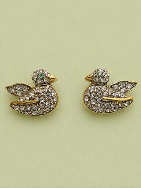 🦆 Juicy Couture Studs - Pave Duck Earrings Y2K
